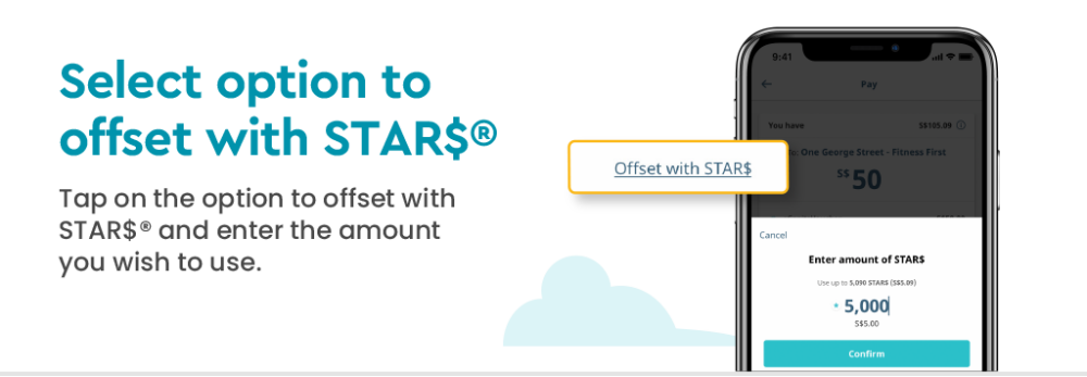 Pay with STAR$ with the CapitaStar App