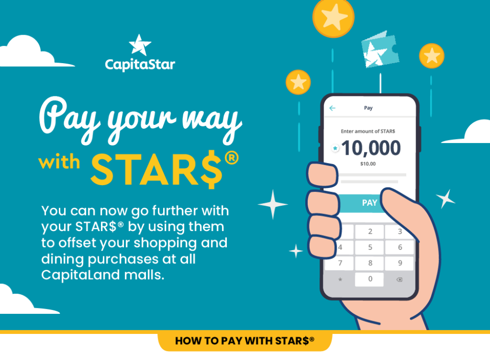 Pay with STAR$ with the CapitaStar App